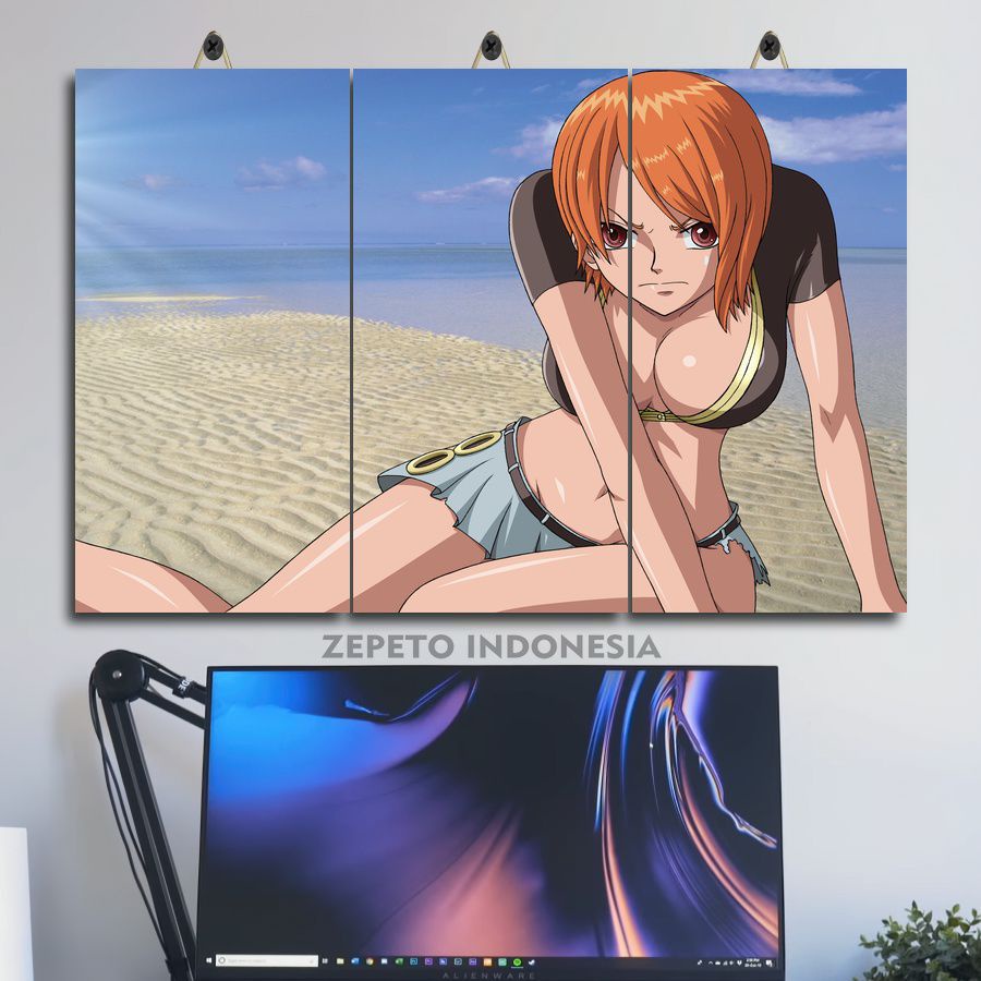 21-40 POSTER RUANG AESTHETIC ONE PIECE MONKEY D. LUFFY RORONOA ZORO 45X30 MULTIPANEL JRHAM/UJ9EB/ HI