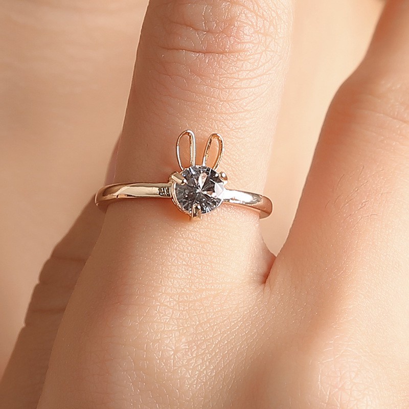 Cincin Simple Sterling Silver Hias untuk Wanita / Perhiasan Wanita Cincin Wanita Mini 15 Variasi