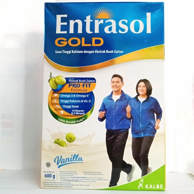 

[ COD ] Susu Entrasol Gold 600 gram (vanilla)