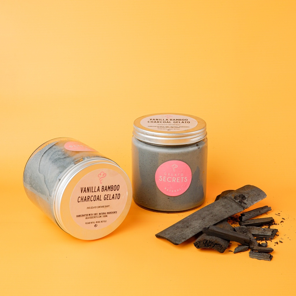 

Gelato Secrets - Vanilla Bamboo Charcoal Party Pack 500ML