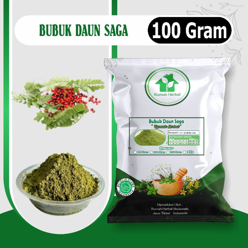 

Bubuk daun saga murni kemasan 100gram