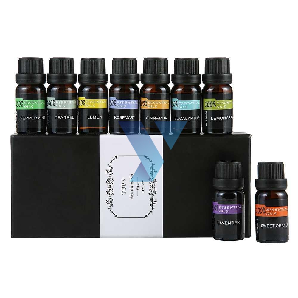 Eighteen Pure Essential Oils Minyak Aromatherapy 10ml 9PCS - TOP9 ( Al-Yusi )