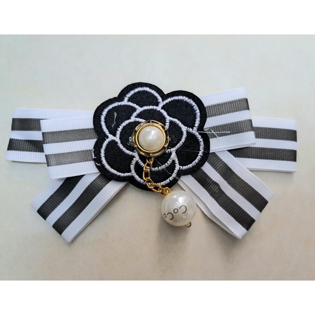 PITA  MUTIARA  RENDA  MANIK MANIK 14 CM 4 CM RENDA RENDA ACCESORIS 1 BUNGKUS ISI 10 PCS