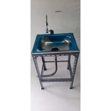 wastafel portable 50x40/bak cuci piring paket lengkap siap pasang