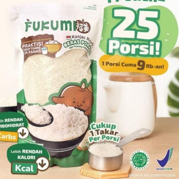 

Produk terbaru--FUKUMI BERAS PORANG POUCH 1 KG - SHIRATAKI / KONJAC RICE