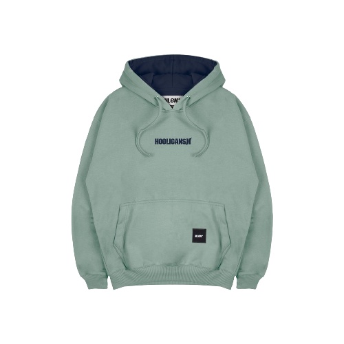 HOOLIGANS Hoodie Bold Brand Sage Green - Hoodie Sweater Hooligans Basic