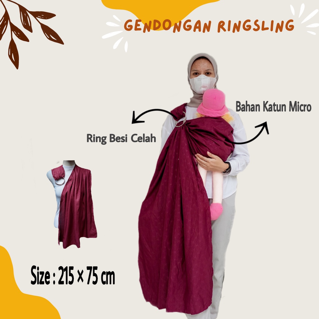 gendongan bayi gendongan ring sling carrier baby