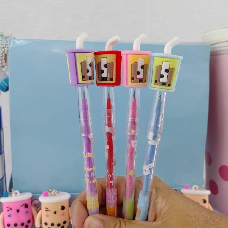 

PENSIL SUSUN BOBA DRINKS 4 WARNA MOTIF BISA GROSIR COD PENSIL ISI SUSUN BOBA MILKTEA DRINK ALAT TULIS SEKOLAH ANAK BEST QUALITY HARGA TERMURAH