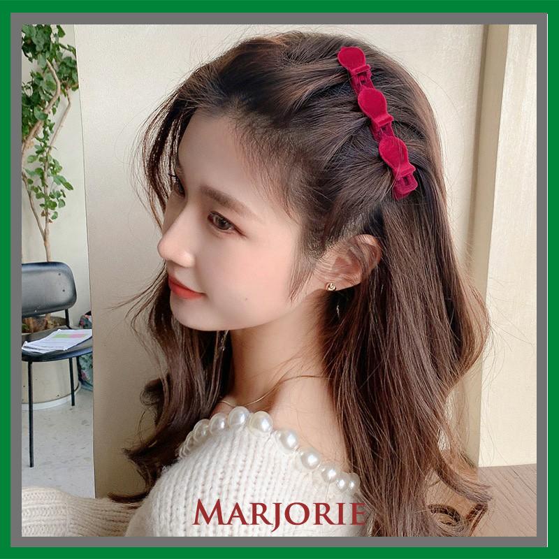 Flocking Hair Clip Side Hiasan Kepala Artefak Rambut Musim Gugur Dan Musim Dingin-MJD