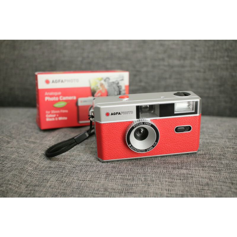 Kamera compact analog AGFA red merah