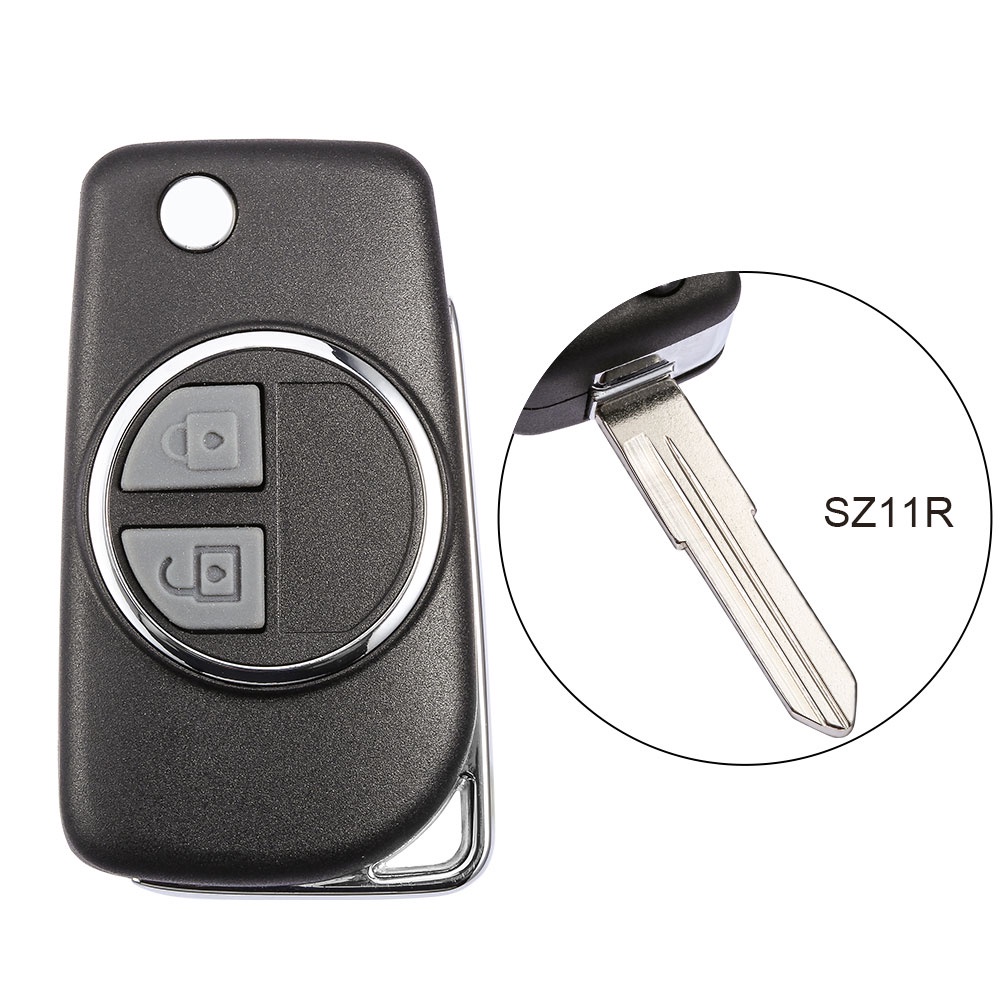 Casing Remote Shell Kunci Flip Modifikasi Mobil Untuk Suzuki Swift XL7 vitara Jimny SX4 S-Cross Presso Ciaz ERTIGA Celerio Pengganti Uncut HU133R/SZ11R Blade Auto Accessories