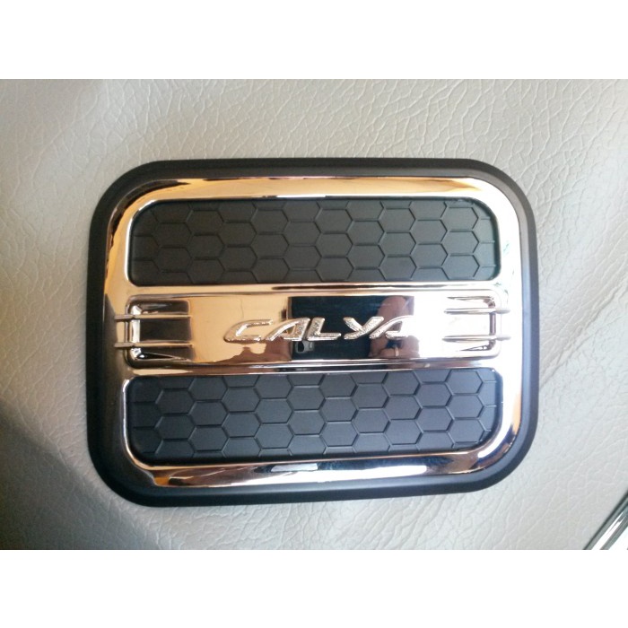 [BISA COD] Tank Cover Calya Hitam / Perlengkapan Variasi Mobil Murah / Aksesoris Eksterior pelindung