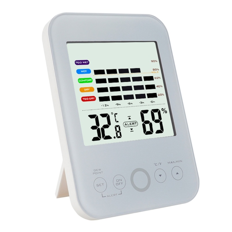 Termometer Hygrometer Digital Pengukur Suhu Kelembaban Stasiun Cuaca