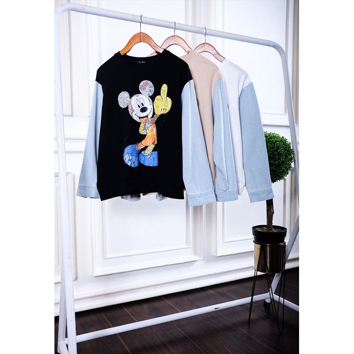 SWEATER LENGAN PANJANG MICKEY BAHAN PREMIUM BANGKOK BKK,2761.SWTR