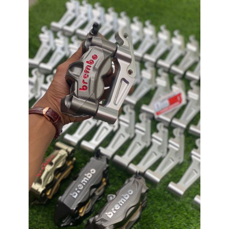 KALIPER BREMBO M50 SET BREKET PNP NINJA KALIPER BREMBO ORIGINAL QUALITY