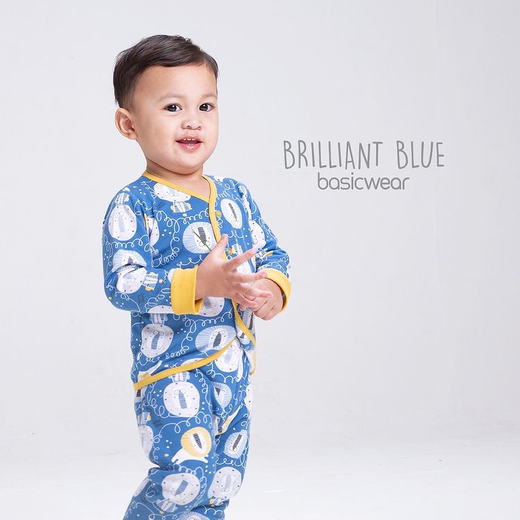 VELVET JUNIOR SETELAN BASICWEAR BRILLIANT BLUE / SETELAN ANAK DAN BAYI