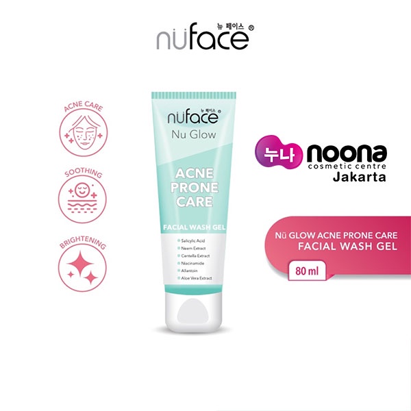 NU FACE NU GLOW ACNE PRONE CARE FACIAL WASH GEL 80 ML
