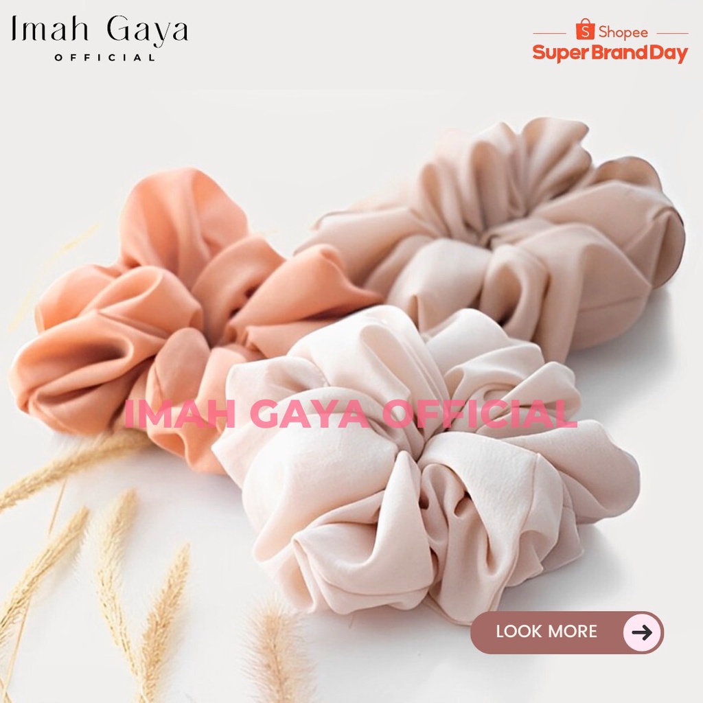 IKAT RAMBUT SCRUNCHIE CEPOL DIAMOND INNER CEPOL KUCIR SCRUNCHIE