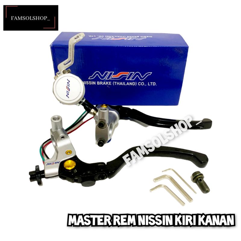 Master Rem Nissin Kanan Kiri 1 Tabung New Series Thailand Universal Motor Nmax Pcx Xmax Aerox Vixion