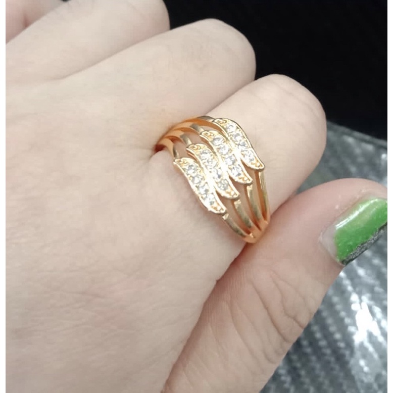 [tiara]cincin permata/ cincin wanita / replika berlian / cincin diamond / cincin lapis emas