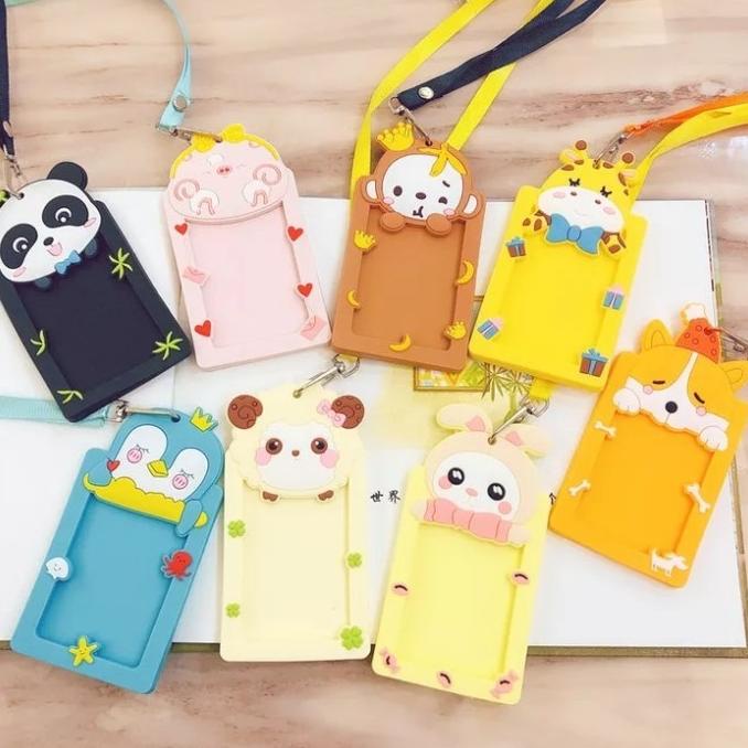 

Name Tag Id Card Holder Silikon Motif Baru
