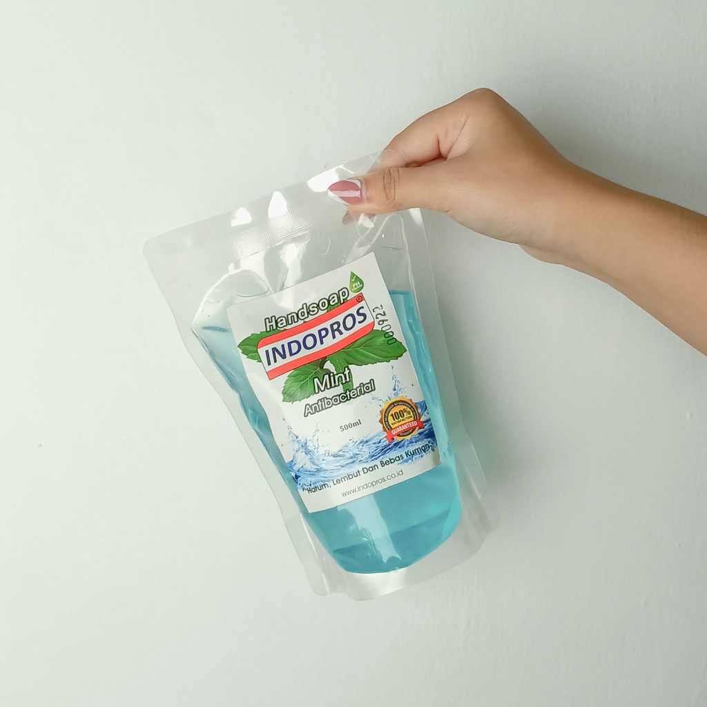 [INDOPROS] I-HANDSOAP - Sabun Cuci Tangan Anti Virus &amp; Anti Bakteri INDOPROS - 500ML - MINT