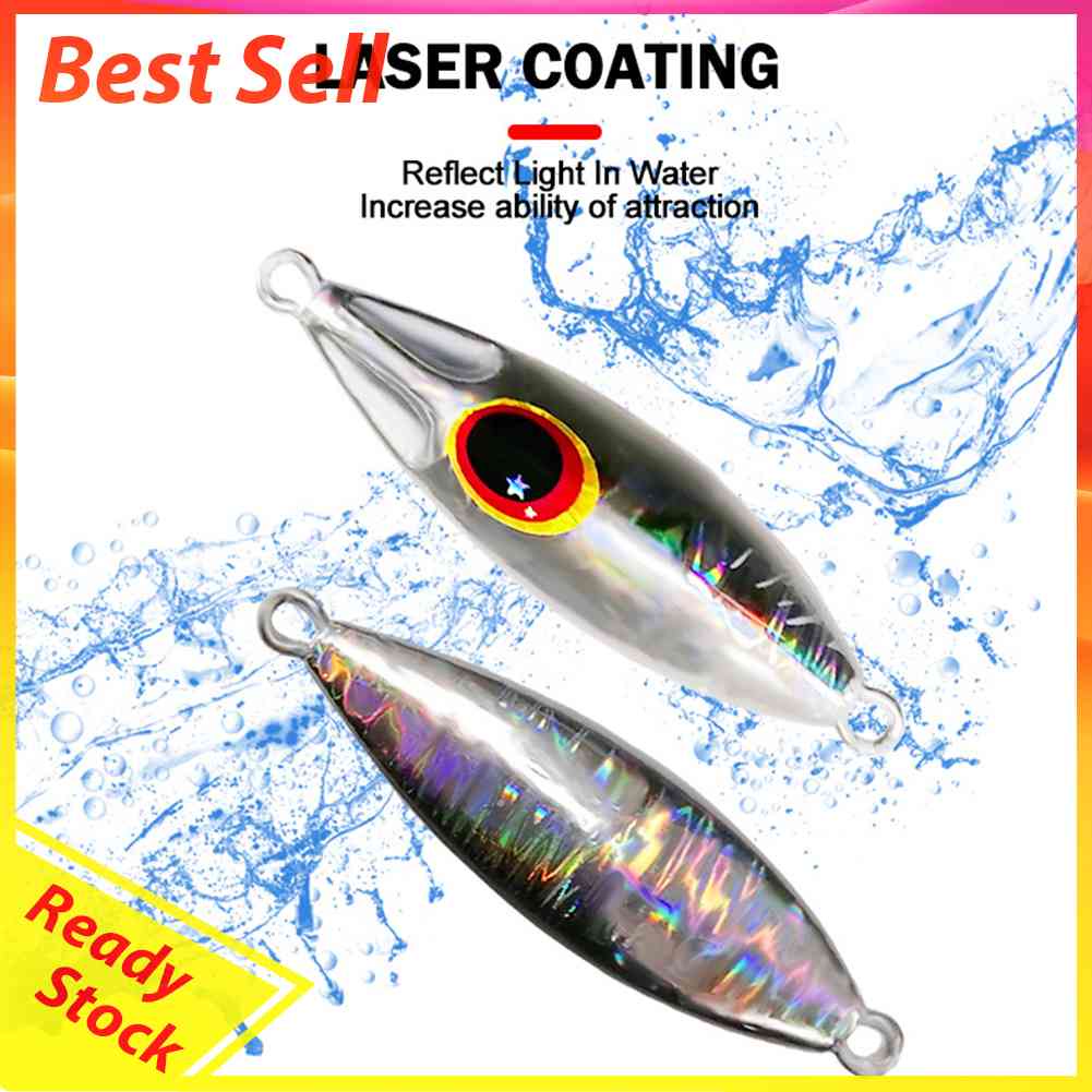 Spoon Jigbait Sinking Fishing Lure Crankbait Artificial Wobbler Tackle for River