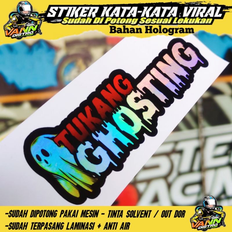 stiker tukang ghosting