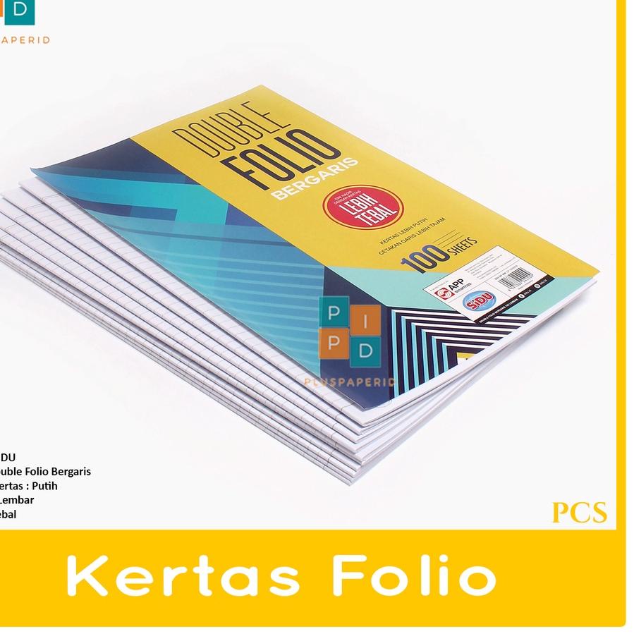 

Terbaru! SIDU - kertas double folio bergaris 100 lembar - Pack ダ