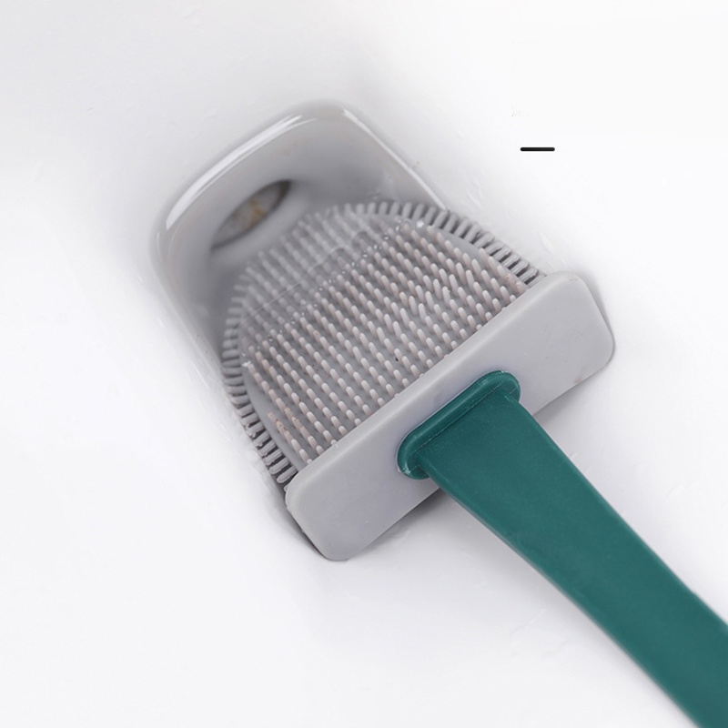 Berus Toilet Multi Fungsi Berus Toilet Silikon 3 in 1 Alat Pembersihan Toilet Dengan Kontainer