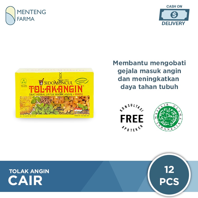 Tolak Angin Cair - Dus isi 12 sachet