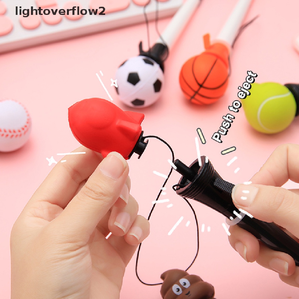 (lightoverflow2) Suptoys Deion Bounce Pen Tinta Hitam 0.5mm Untuk Sekolah