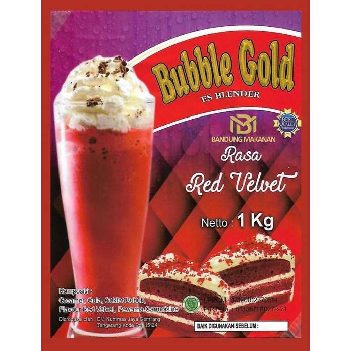 

BUBBLE GOLD Powder drink - 1kg