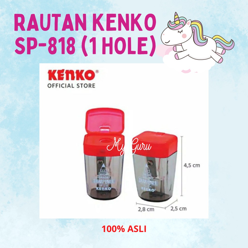 

[PCS] RAUTAN / SHARPENER KENKO SP-818 (1 LUBANG)