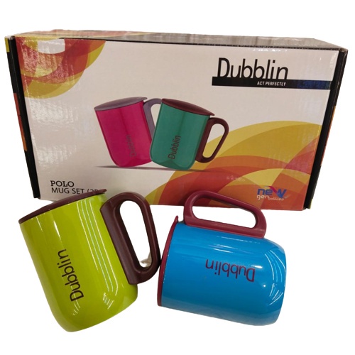 Jual Mug Gelas Cangkir Termos Kopi Tahan Panas Dublin 220 Ml Set2 Teh Stainless Steel Dubblin 0303