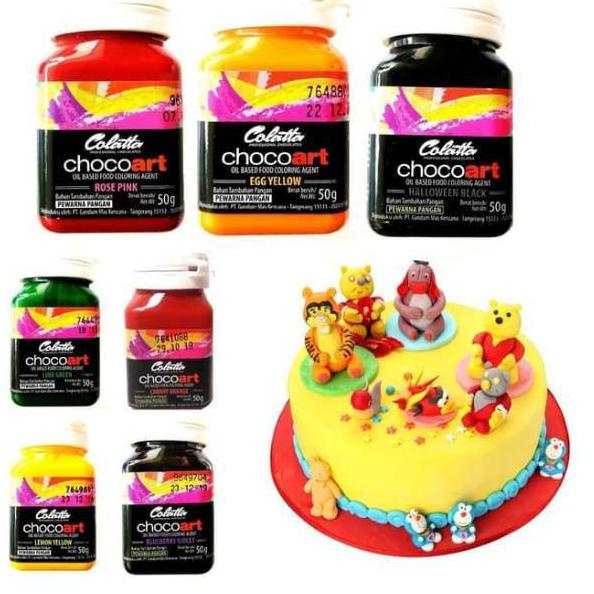 

ㅰ Colatta choco art chocoart oilbase pewarna fondant pewarna coklat 50 gram NEW PRODUCT 3098 ✿