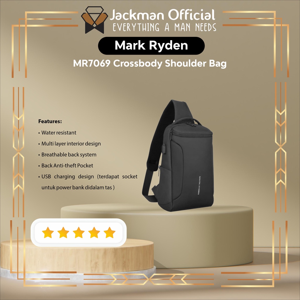 MARK RYDEN MR7069 Crossbody Shoulder Bag - Tas Selempang Sling