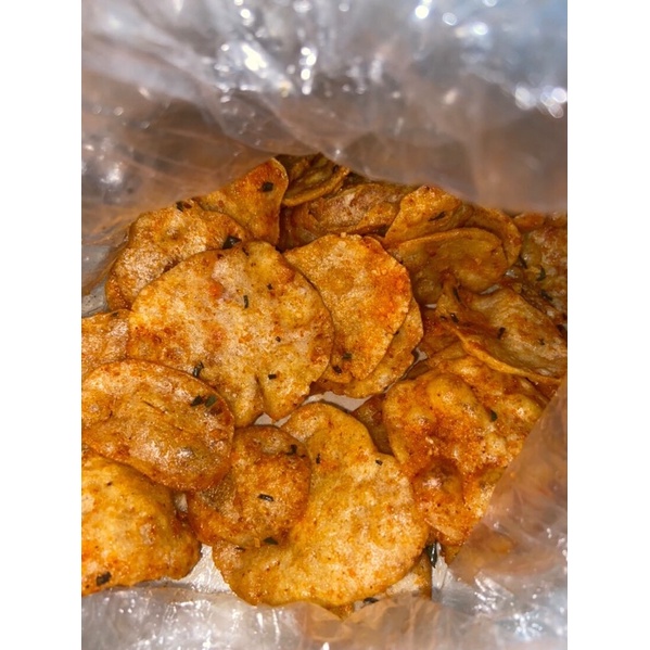 

TERMURAH!!!keripik cimol kering daun jeruk 250 Gr