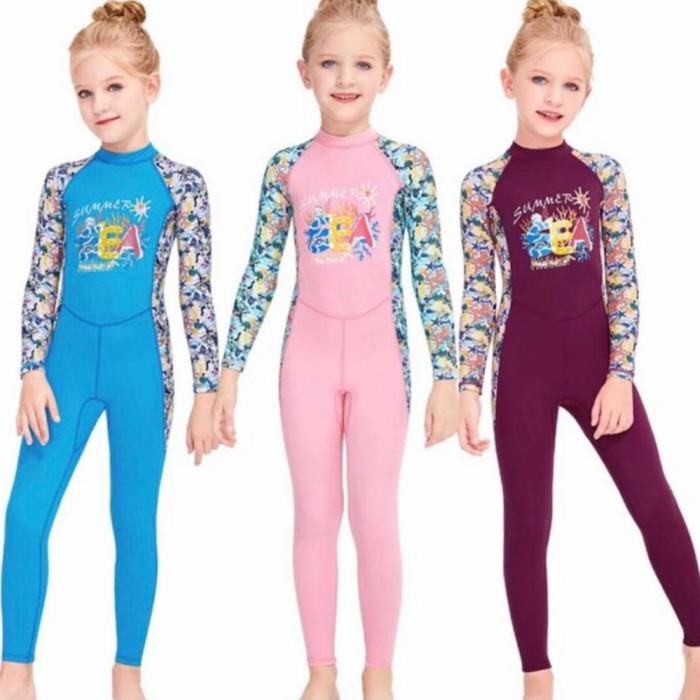 Jual Baju Renang Anak Perempuan Dive And Sail Panjang One piece