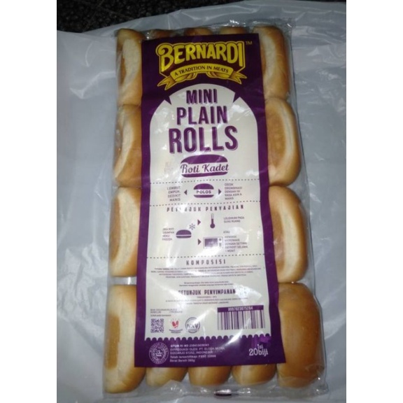 

Bernardi Roti Hotdog Mini Plain Rolls Horeca 20s