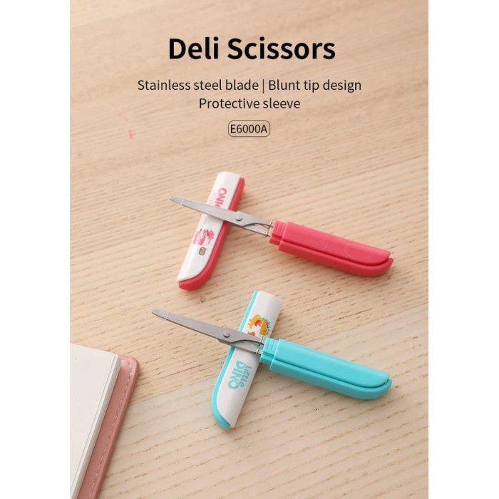 

Murah Deli Portable Scissors / Gunting Portabel Kecil Mini Lipat (E6000A) Sale!!!