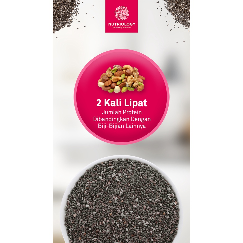 Black Chia Seed 500 Gr Natural Premium Alami