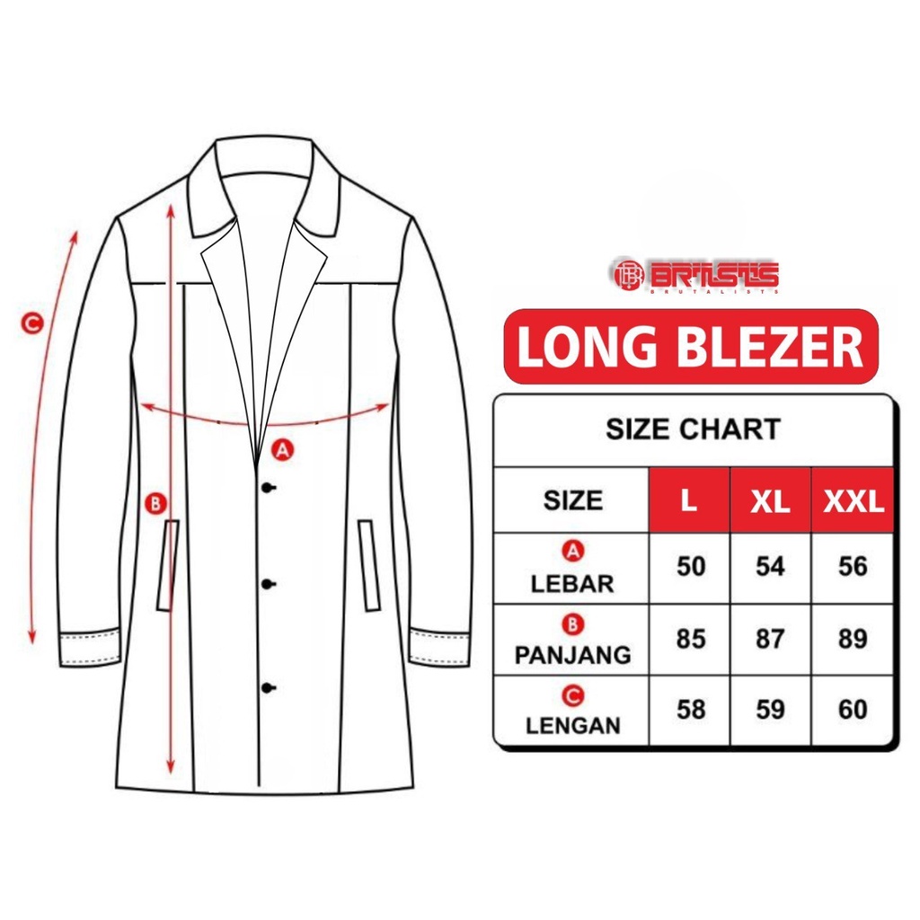JAKET LONG DEMIN WANITA BLAZER SERIES ORIGINAL