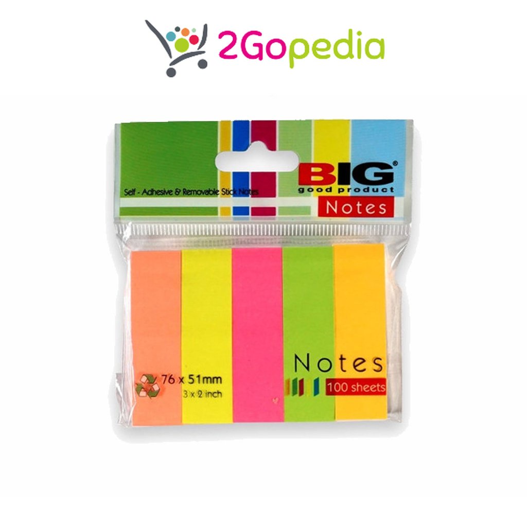 

Sticky Notes Tumpuk / Pembatas / Penanda Kertas 76x51 Index Big Grosir Murah Atk
