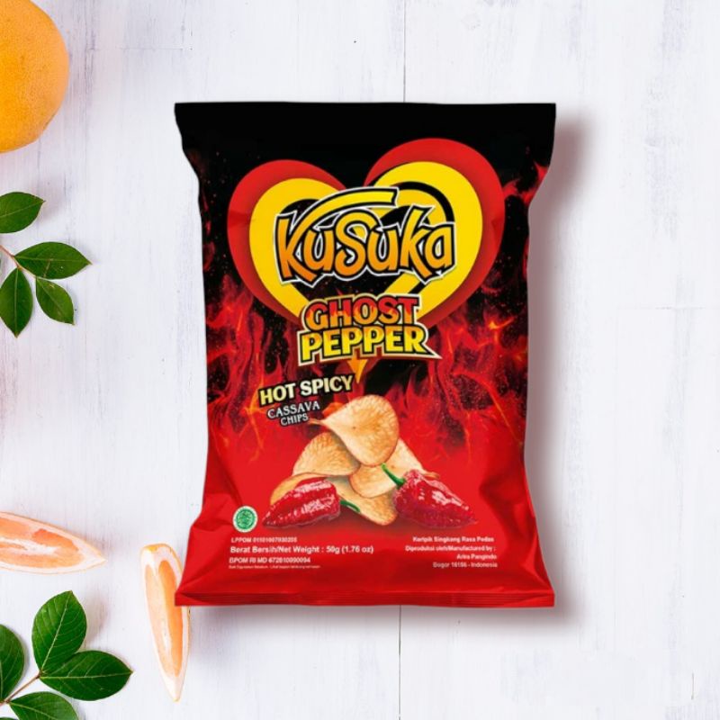 

Kusuka Keripik Singkong Ghost pepper 50g