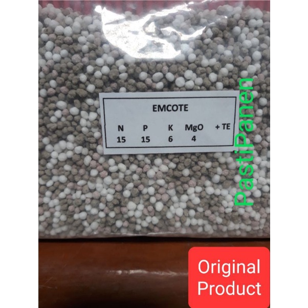 100 gram pupuk SR Emcote NPK 15 - 15 - 15 - 6 - 4  ***slow released cocok untuk tabulampot, sayuran,