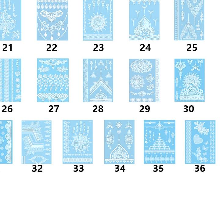 Murah Banget Asugi Tato Hena Instan Henna Tatto Pengantin Tattoo White Henna Instant Hena Tatto