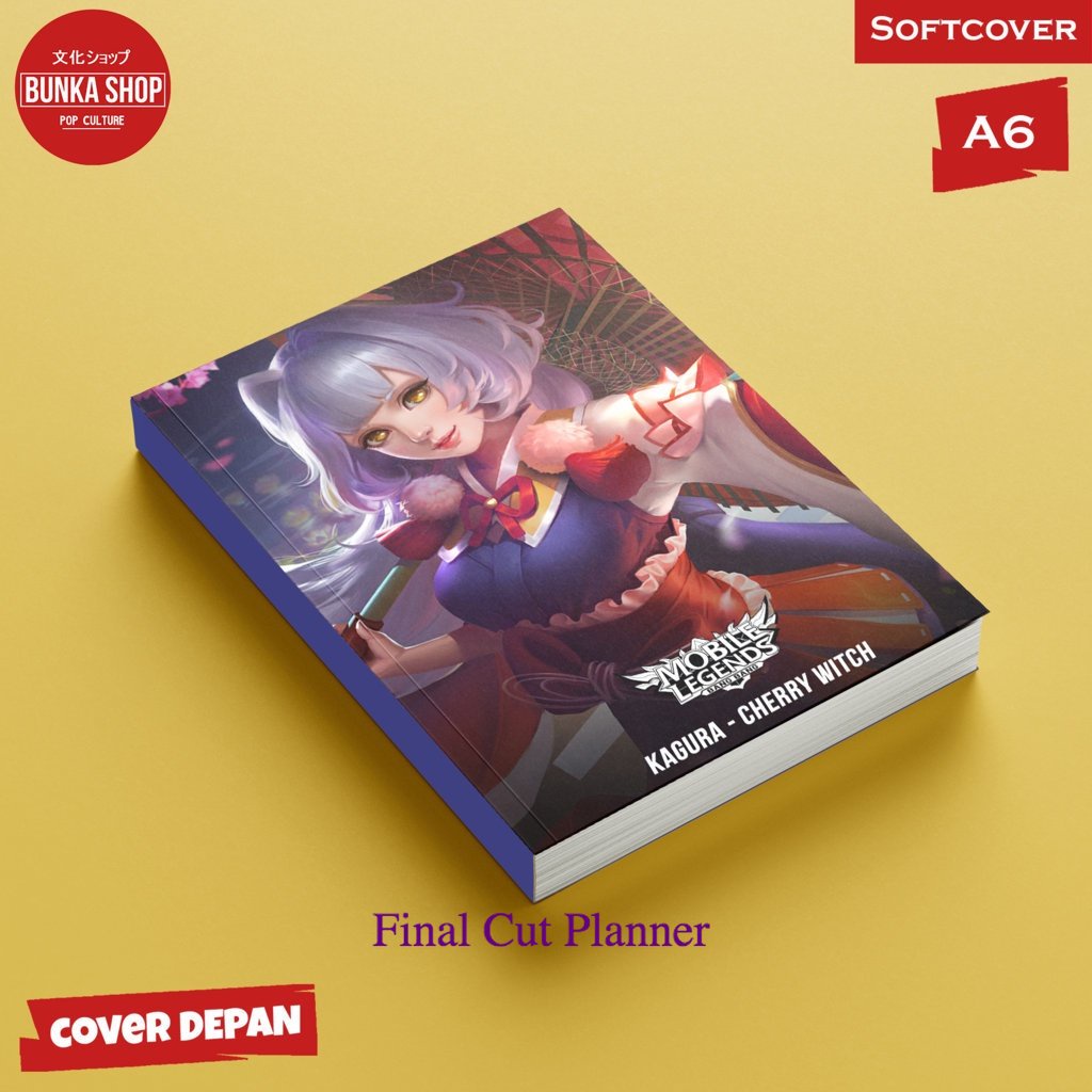 

Pocket Note Mobile Legends Kagura Cherry Witch Softcover A6 Buku Tulis Catatan Notes Agenda Planner Jurnal .