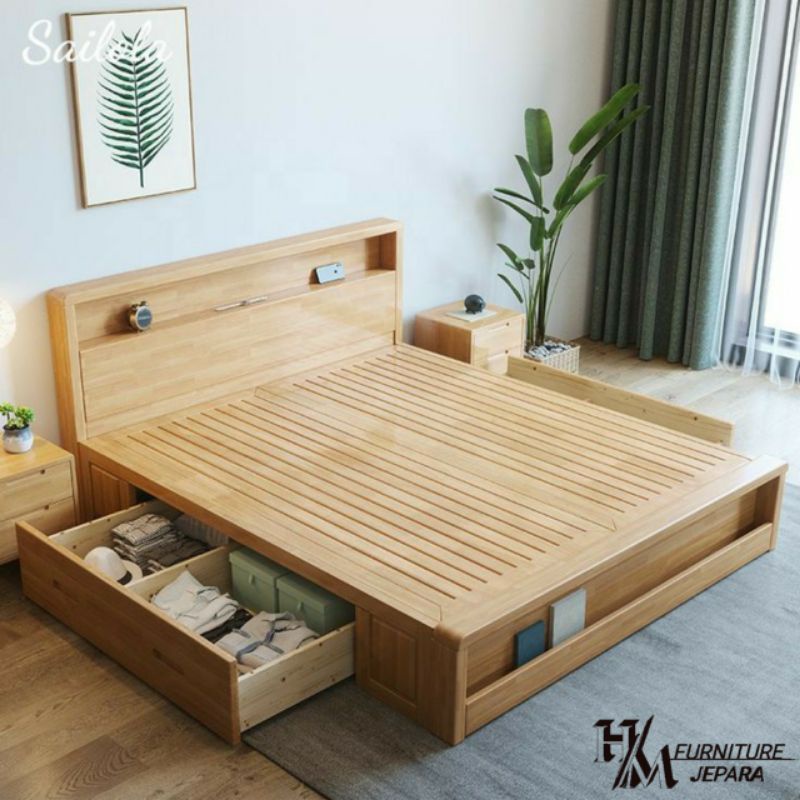 Dipan minimalis murah modern 160×200 dipan kayu dipan kasur dipan murah dipan tempat tidur dipan laci tempat tidur tempat tidur minimalis murah modern