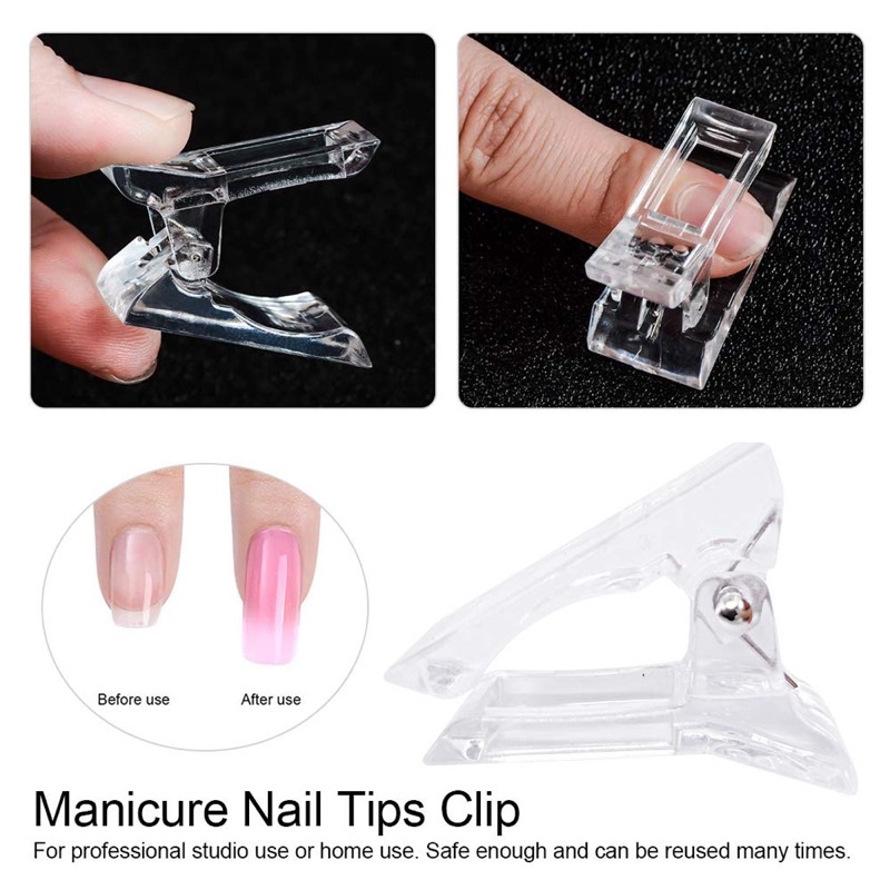 CLIP POLYGEL EXTENSION / jepit kuku polygel nail extension